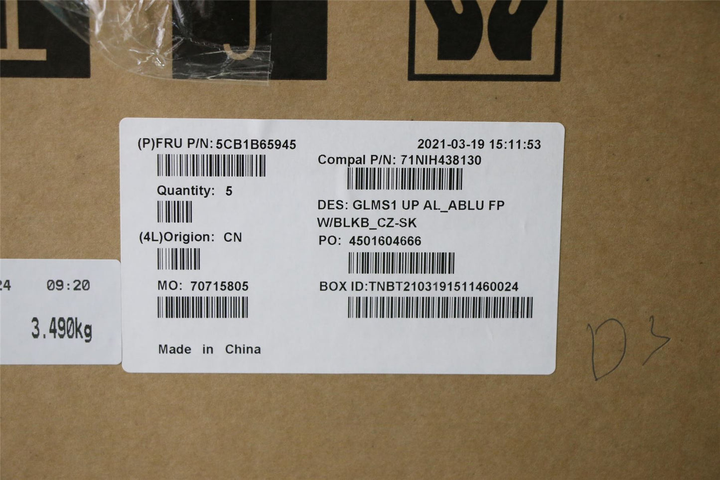 Lenovo IdeaPad 5 14ITL05 Palmrest Cover Touchpad Keyboard Black 5CB1B65945