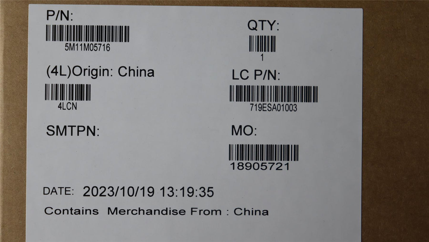 Lenovo MECH_ASM 16,WUXGA,HybIR,CSOT 5M11M05716