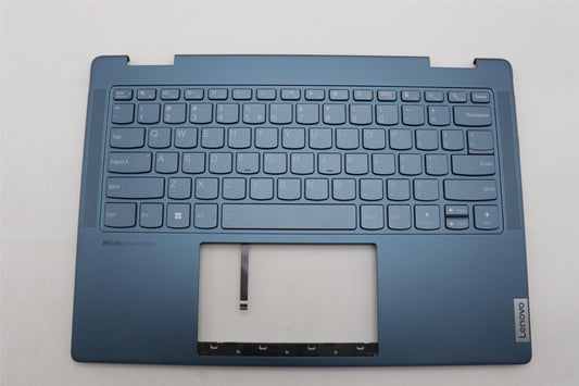 Lenovo Yoga 7 14IRL8 Keyboard Palmrest Top Cover US Euro Tidal Teal 5CB1L40870