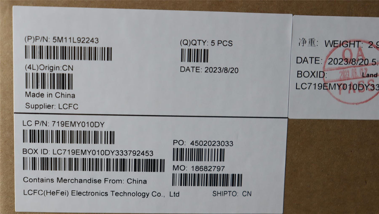 Lenovo ThinkPad E14 Gen 5 Keyboard Palmrest Top Cover Belgian Black 5M11L92243