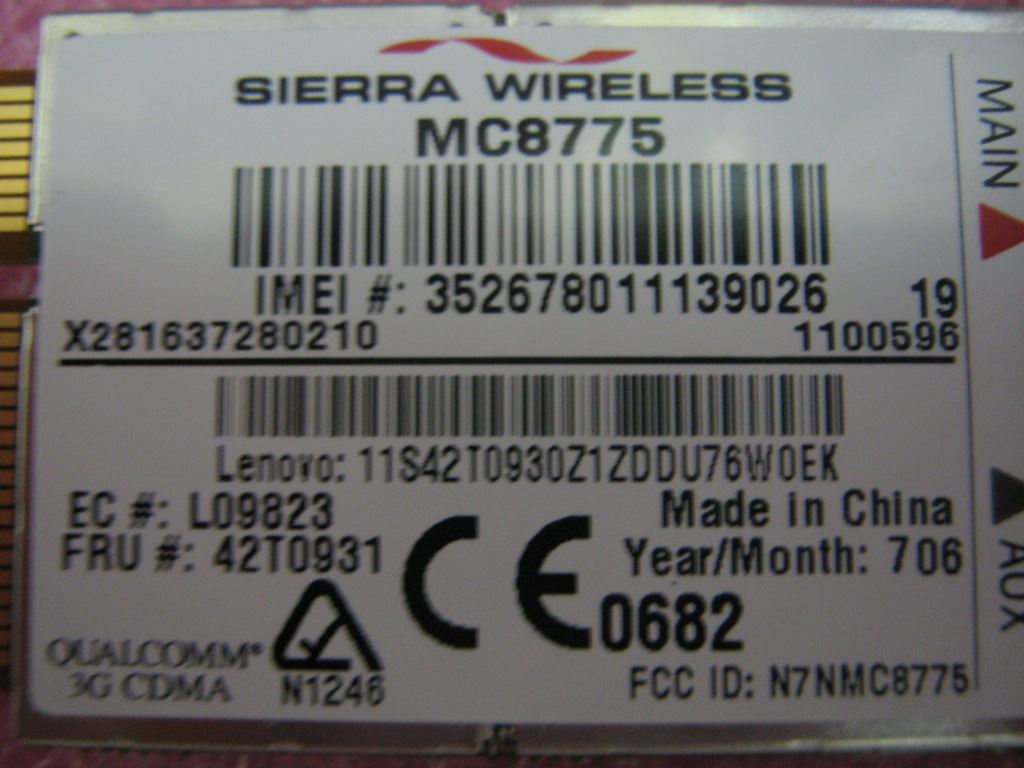 Lenovo FRU MC8775 Vod Board 42T0931