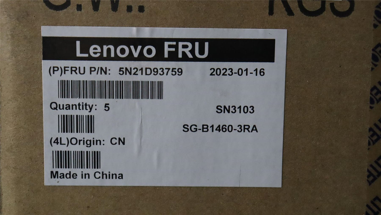 Lenovo ThinkPad T16 Gen 1 P16s Gen 1 L15 Gen 3 s Keyboard Black 5N21D93759