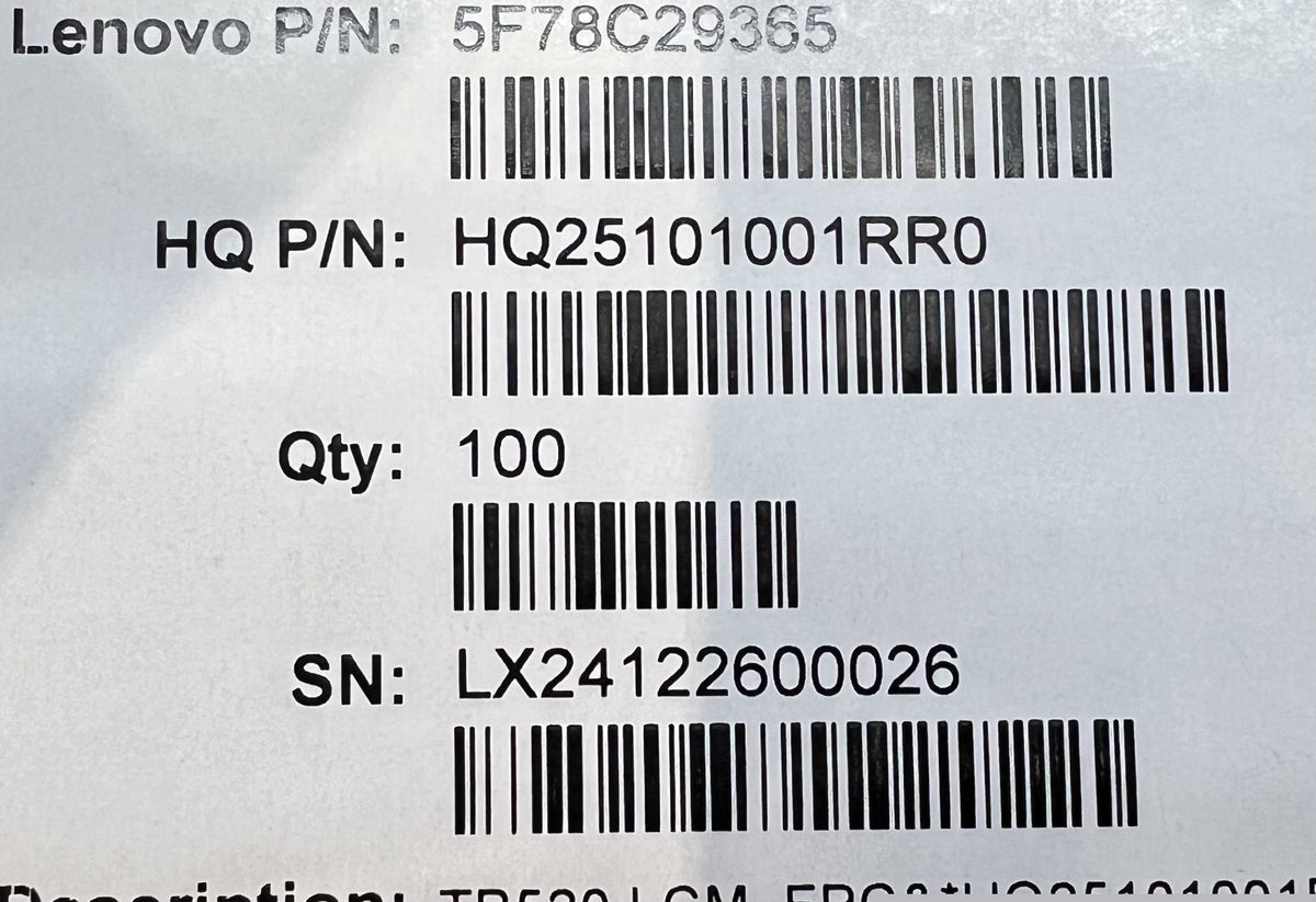 Lenovo TB520FU LCM FPC&*HQ25101001RR0 CS FPC Board 5F78C29365