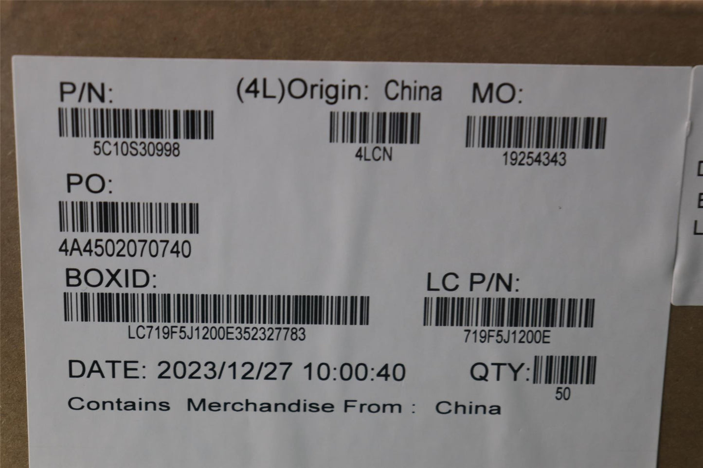Lenovo CABLE L 83DN MIC/B LJYI 5C10S30998