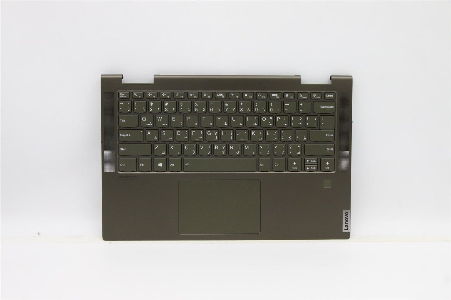 Lenovo Yoga 7-14ITL5 Palmrest Cover Touchpad Keyboard Arabic Green 5CB1A08877