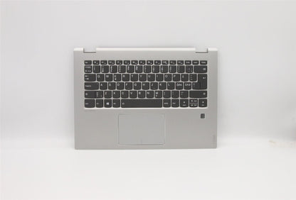 Lenovo Yoga 520-14IKB Keyboard Palmrest Top Cover Nordic Grey Backlit 5CB0N67636