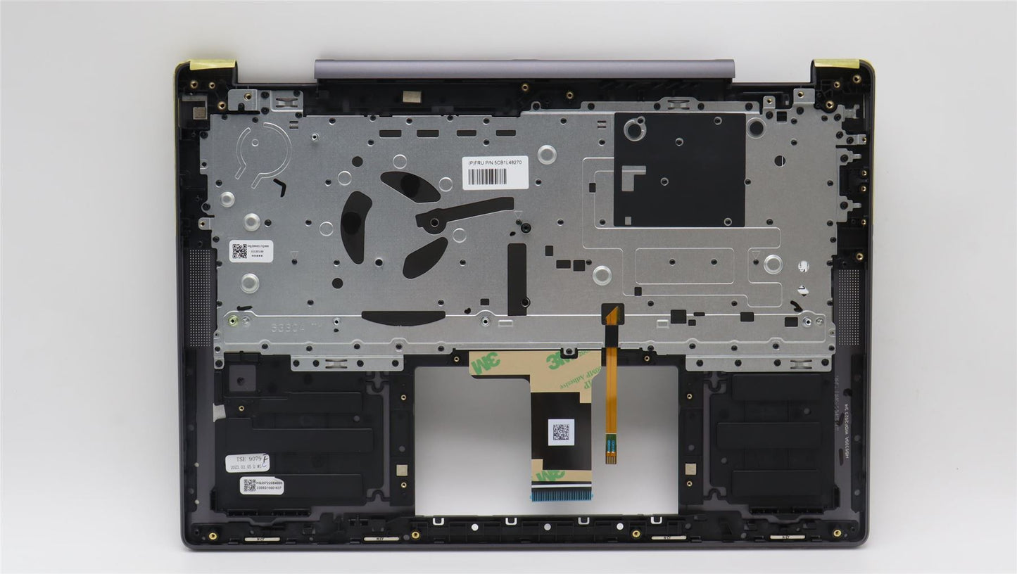 Lenovo Yoga 7 14ARP8 Palmrest Cover Keyboard US Grey 5CB1L48270