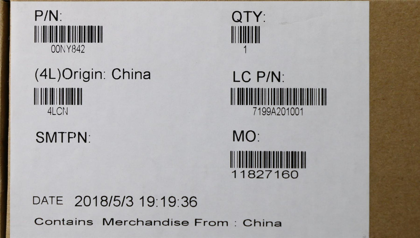 Lenovo LABEL FCC,EU Alert Label kit 00NY842