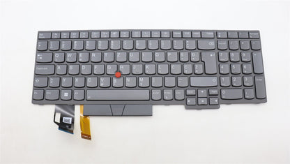 Lenovo ThinkPad T15 Gen 2 P15s Gen 2 Keyboard Slovenian Grey Backlit 5N21B08434