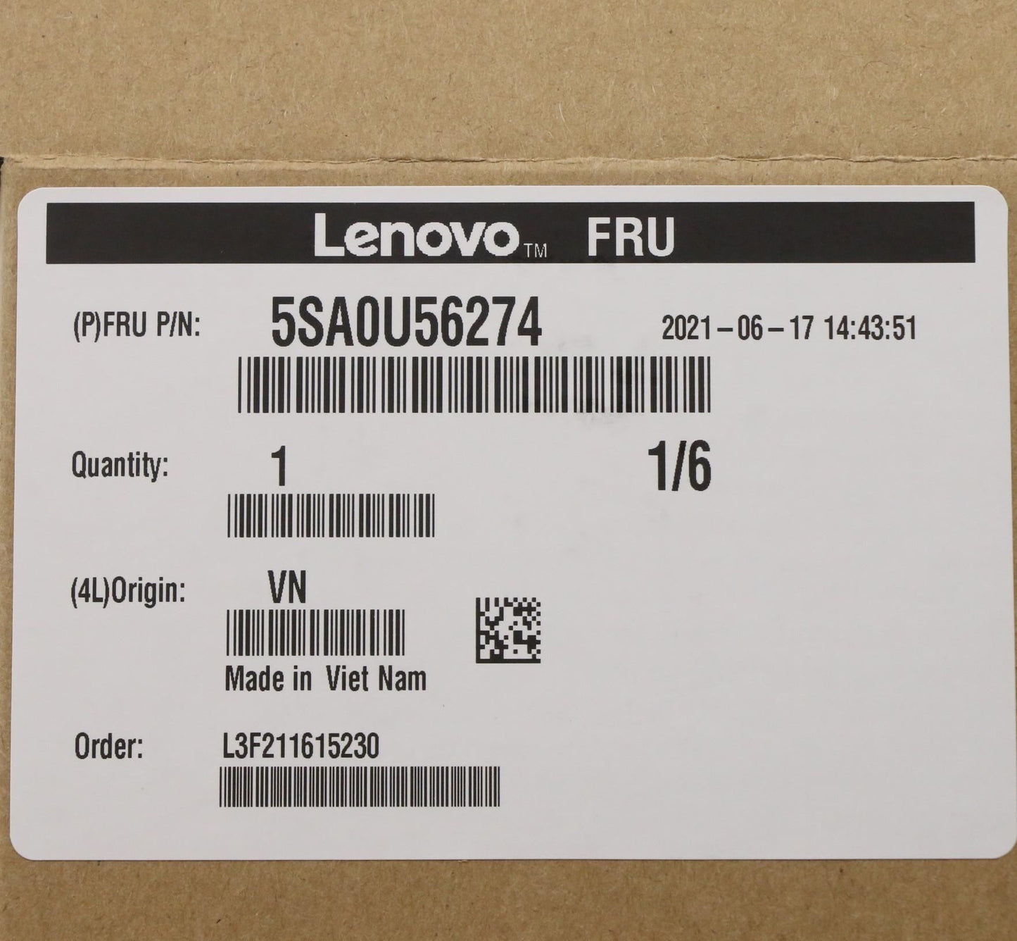Lenovo ThinkStation P350 CPU Processor 5SA0U56274
