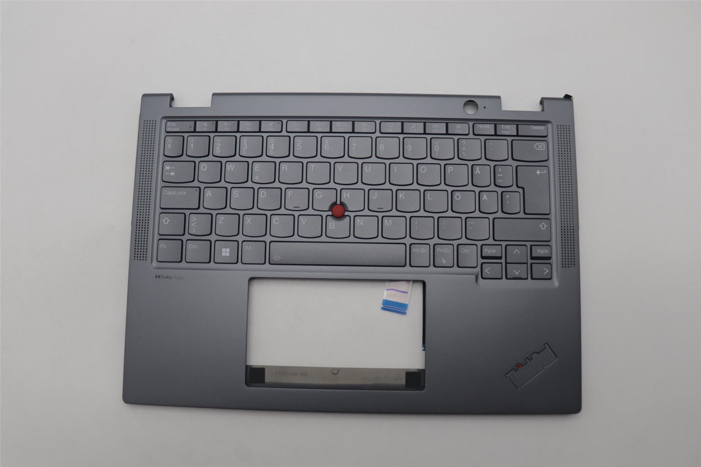 Lenovo ThinkPad X13 Gen 4 Keyboard Palmrest Top Cover Grey Backlit 5M11L64589