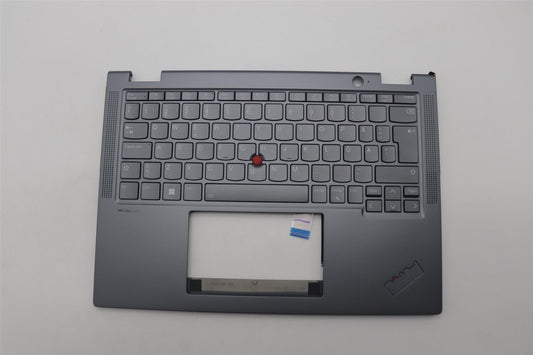 Lenovo ThinkPad X13 Gen 4 Keyboard Palmrest Top Cover Grey Backlit 5M11L64589