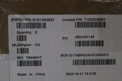 Lenovo UpperCase SPA C83FW FP CG NBL AL 5CB1N92822