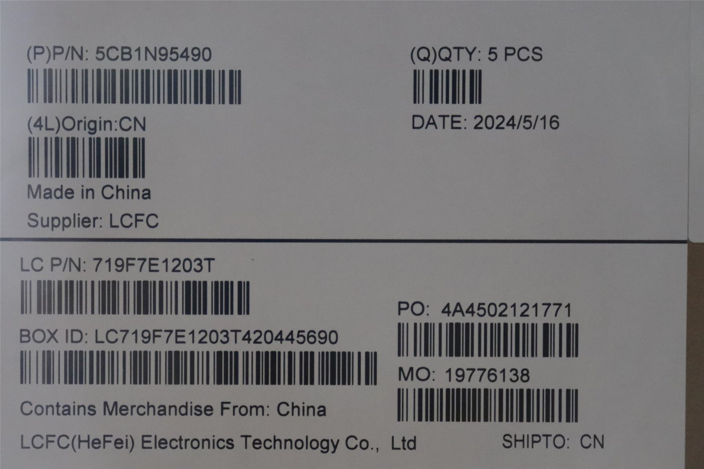 Lenovo Upper Case ASM_HBW L 83E6AB NBL 5CB1N95490