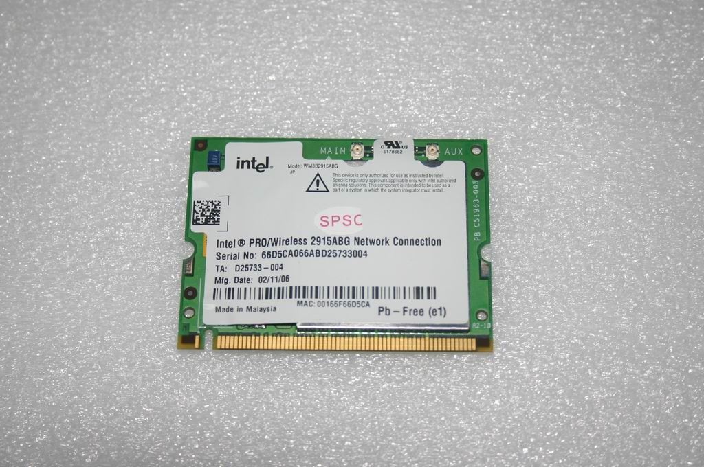 Lenovo MiniPCI802.11a/b/gIntel SKU3网卡41W1183 PCI Intel Board 11008410