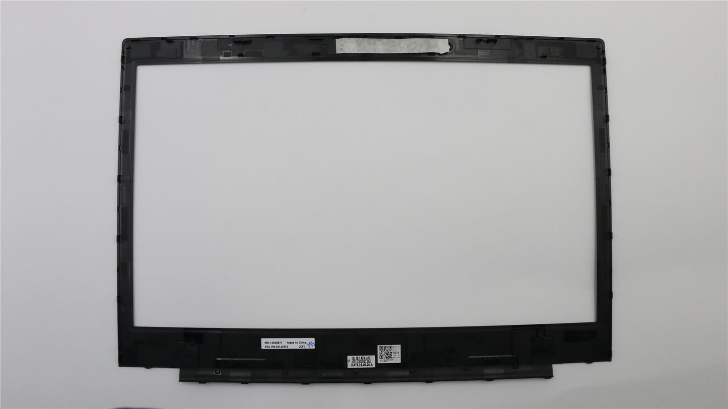 Lenovo ThinkPad L480 Bezel front trim frame Cover Black 01LW315