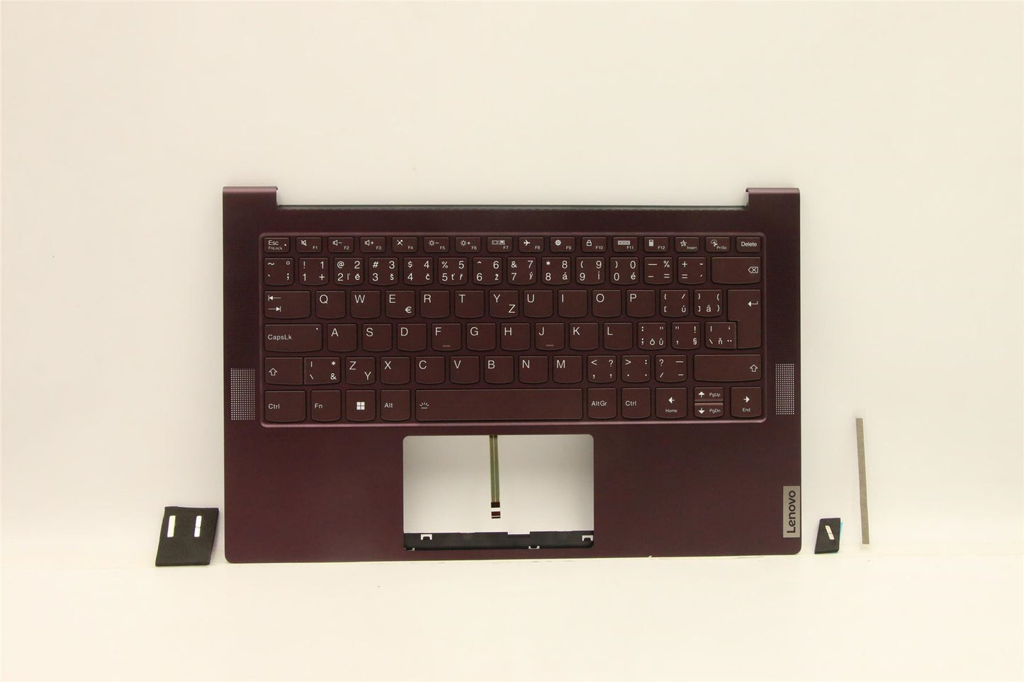 Lenovo Yoga 7-14ITL05 Palmrest Cover Keyboard Tchèque Slovaque Rouge 5CB1B05316