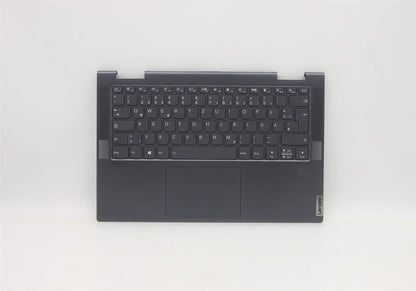 Lenovo Yoga 7-14ITL5 Keyboard Palmrest Top Cover German Grey 5CB1A14282