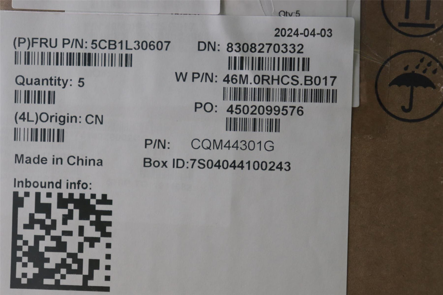 Lenovo Upper Case ASM_GER W 82Y0 AB BL 5CB1L30607