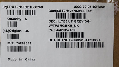 Lenovo Legion 5 16APH8 5 16IRH8 Palmrest Cover Touchpad Keyboard Grey 5CB1L58758
