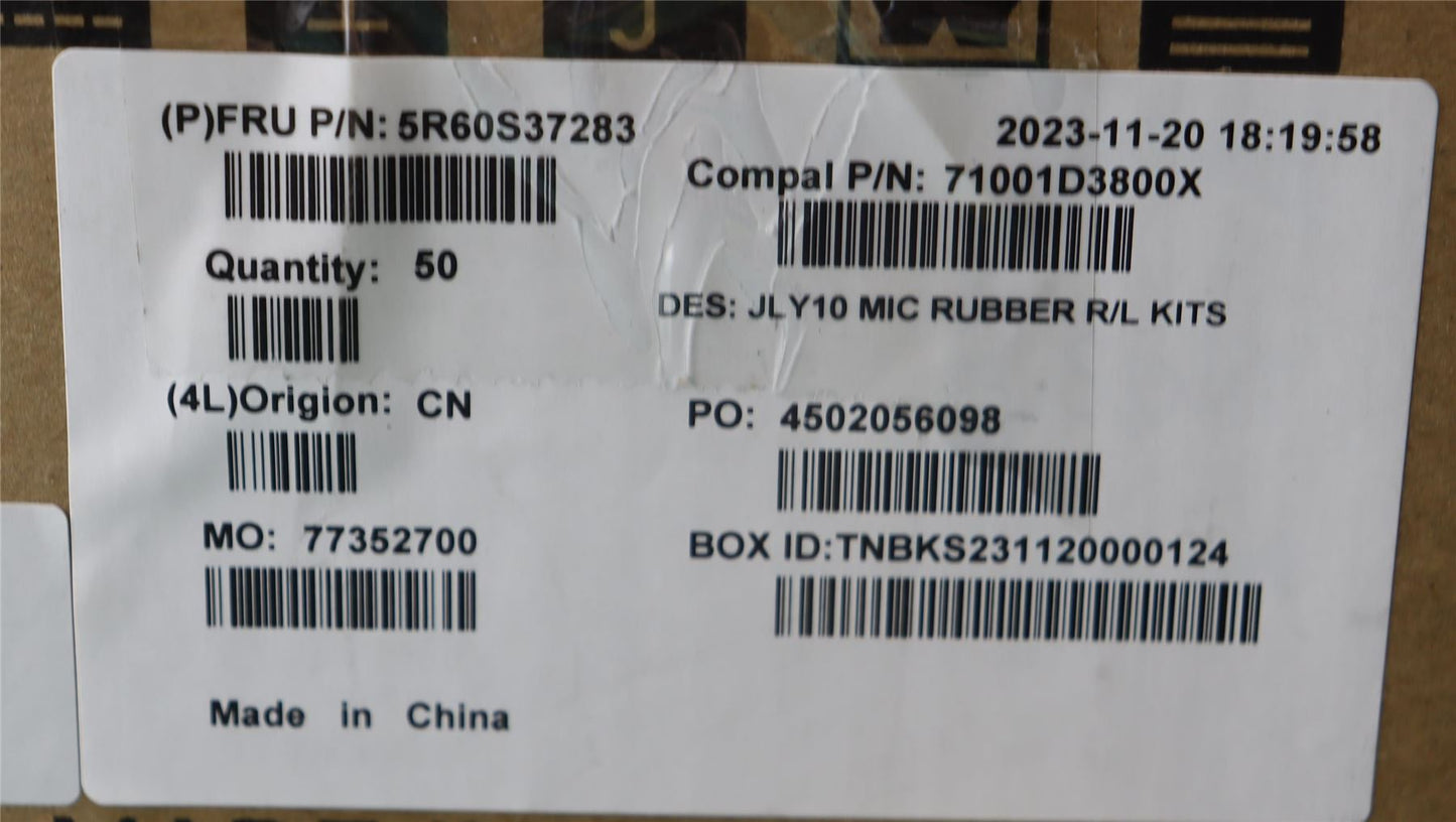 Lenovo RUBBER MIC rubber C 83DG R+L 10pcs 5R60S37283