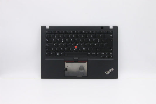 Lenovo ThinkPad T495s Keyboard Palmrest Top Cover Spanish Black 5M11A08754