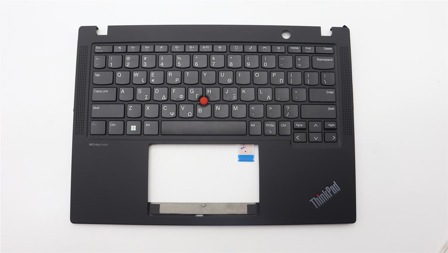 Lenovo ThinkPad X13 Gen 4 Keyboard Palmrest Top Cover Greek Black 5M11H89001