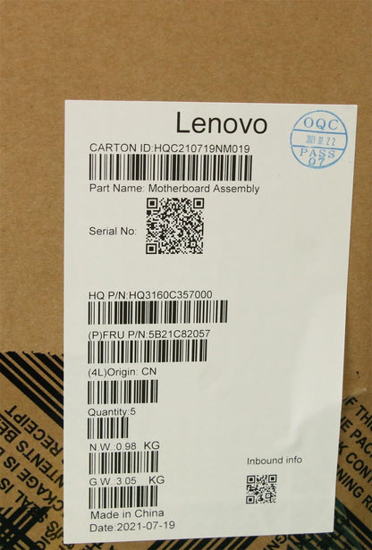 Lenovo IdeaPad 5 16ACH6 Motherboard Mainboard DIS AMDR55600H 16G 5B21C82057
