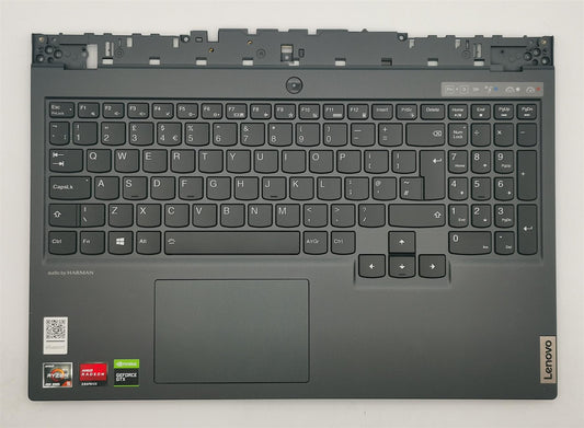 Lenovo Legion 5-15ARH05 Keyboard Palmrest Top Cover UK Grey Backlit 5CB0Z27672