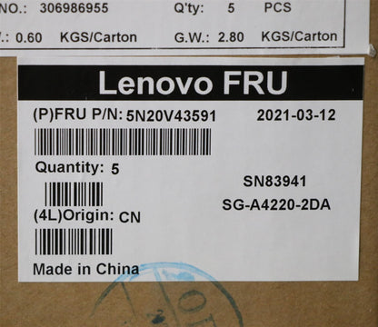 Lenovo ThinkPad L13 2 Keyboard German Silver 5N20V43447