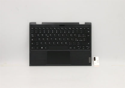 Lenovo 300e 2nd Gen Palmrest Cover Touchpad Keyboard Italian Black 5CB1B02713