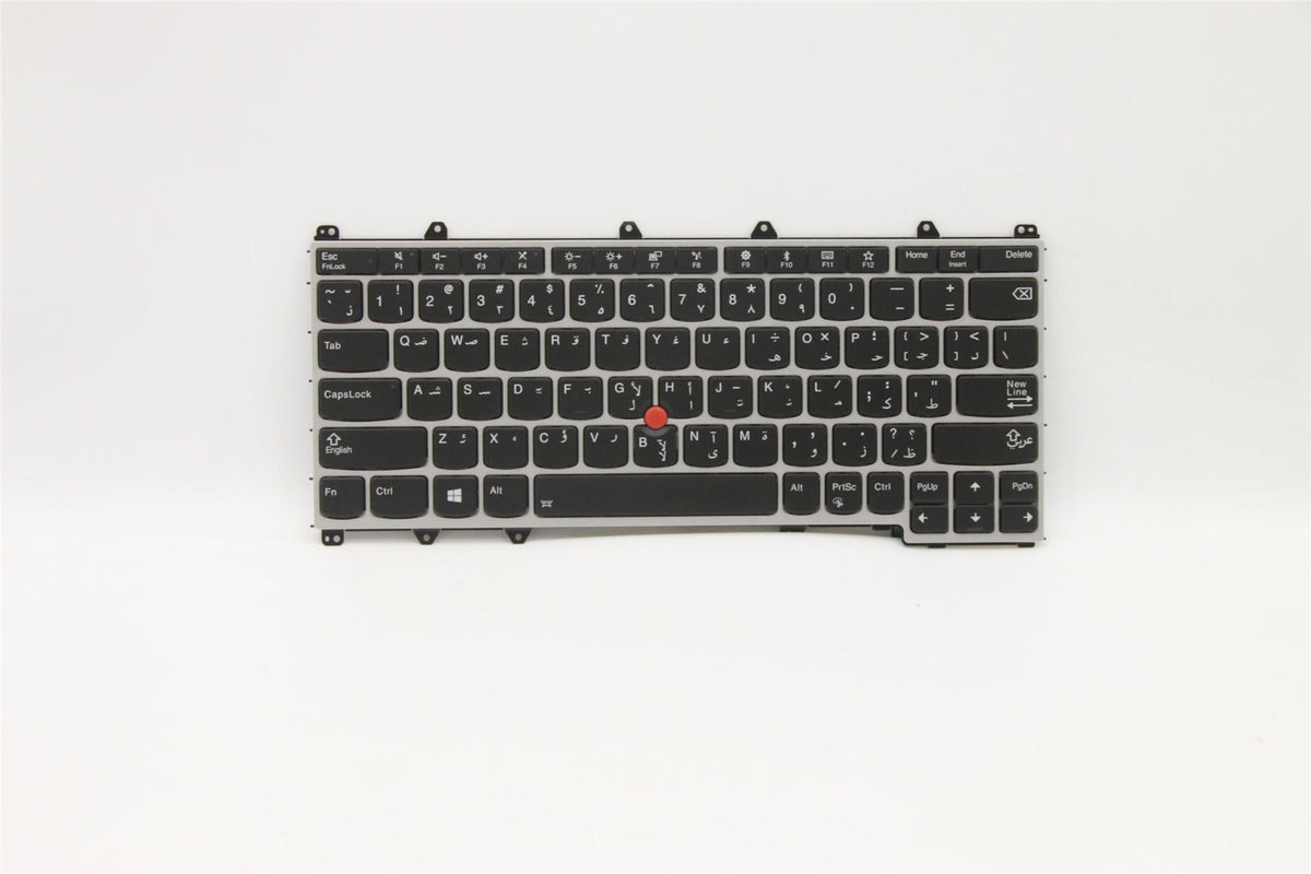 Genuine Lenovo ThinkPad Yoga 370 Keyboard Arabic Silver Backlit 01EN432