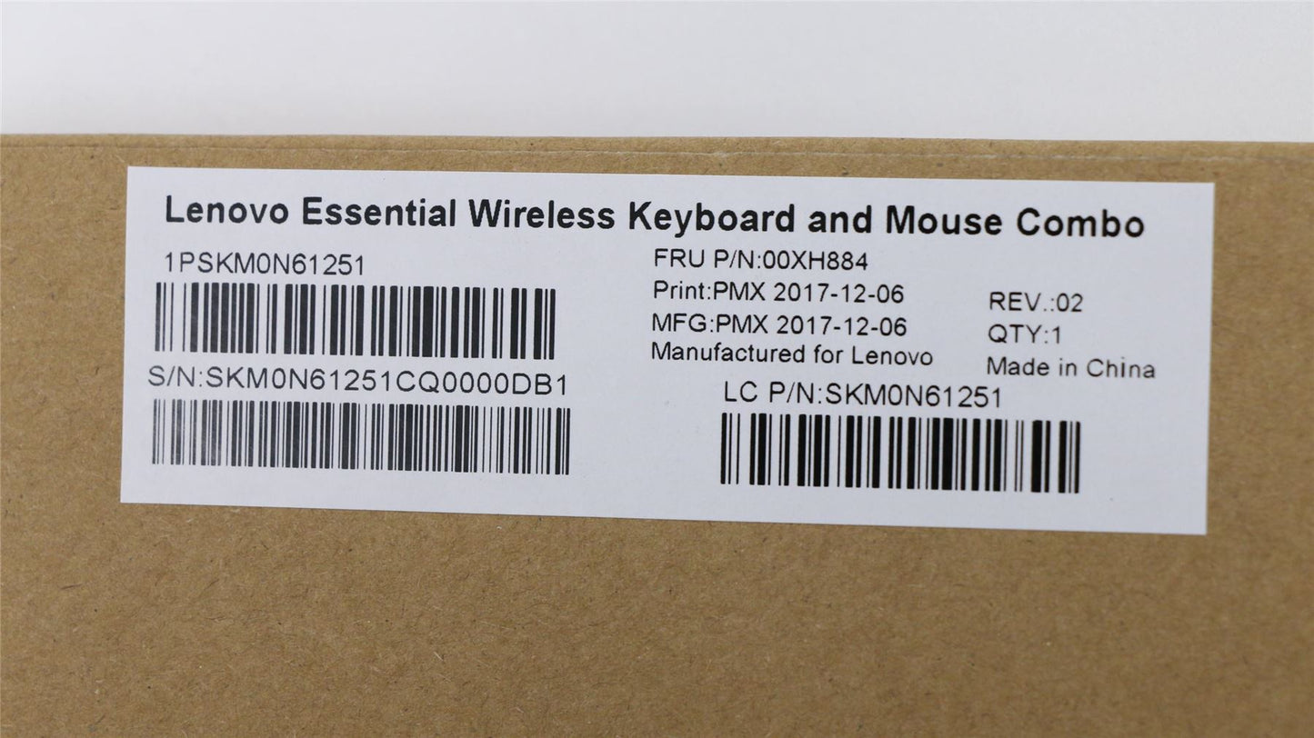 Lenovo IdeaCentre 510S-08IKL 620S-03IKL Wireless Keyboard Mouse UK 00XH884