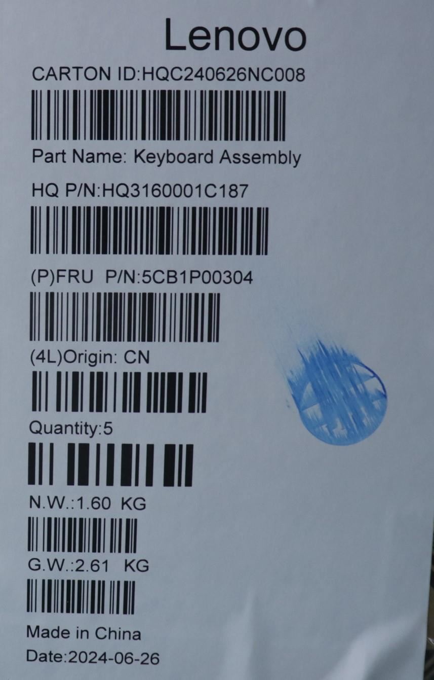 Lenovo UpperCaseASM ARA H83DJ NFP TT 5CB1P00304