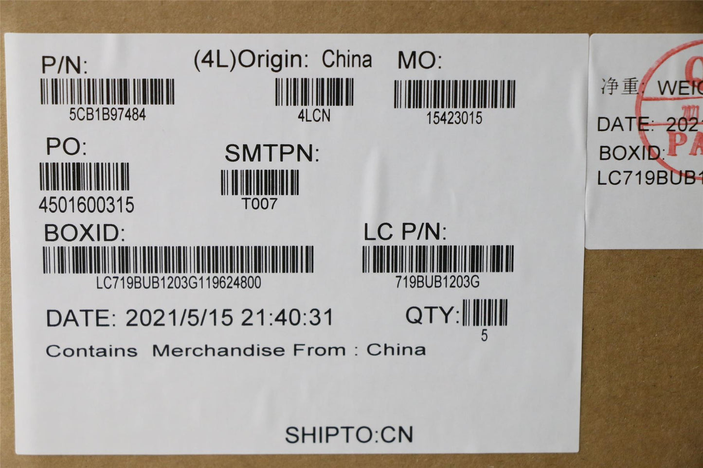 Lenovo IdeaPad 3-17ITL6 Palmrest Cover Touchpad Keyboard Grey 5CB1B97484