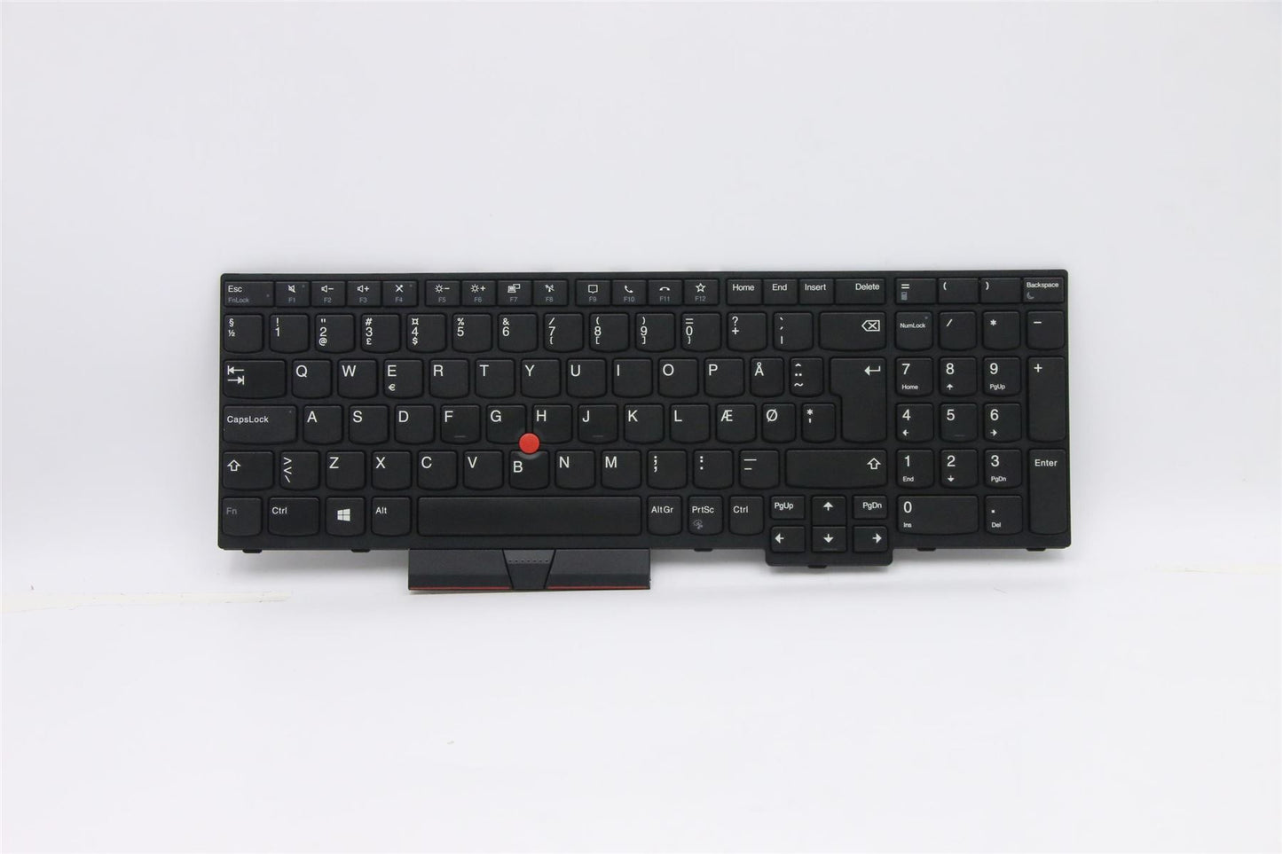 Lenovo ThinkPad P15s 2 T15 2 T15 Keyboard Danish Black 5N20V78152