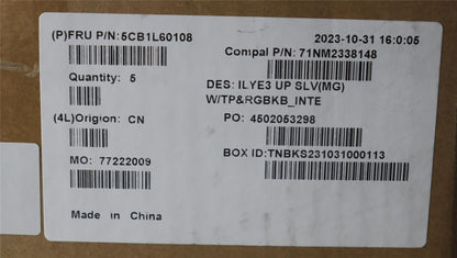 Lenovo Upper Case ASM_EUROENG C82YA MGRGB 5CB1L60108