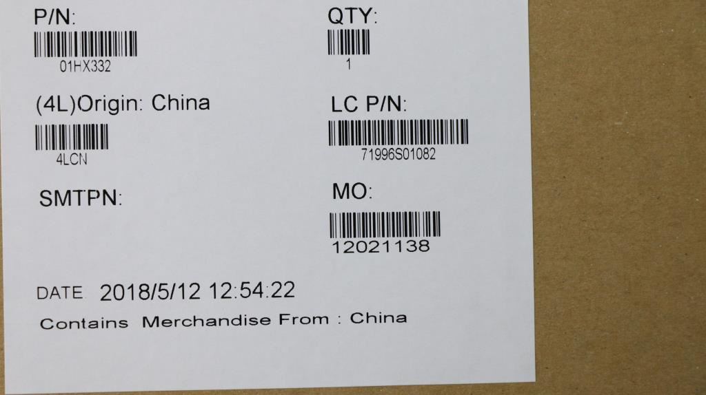 Lenovo ThinkPad T480 A485 Keyboard Thai Black 01HX332