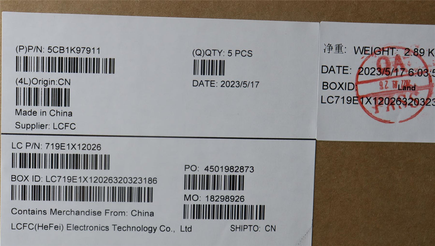 Lenovo Upper Case ASM_SWS L82XL NFP ABNBL 5CB1K97911