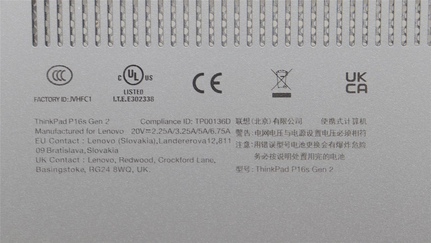 Lenovo FRU ROCP_D_COVER_UMA_WL_ASSY_BK 5CB1L57541