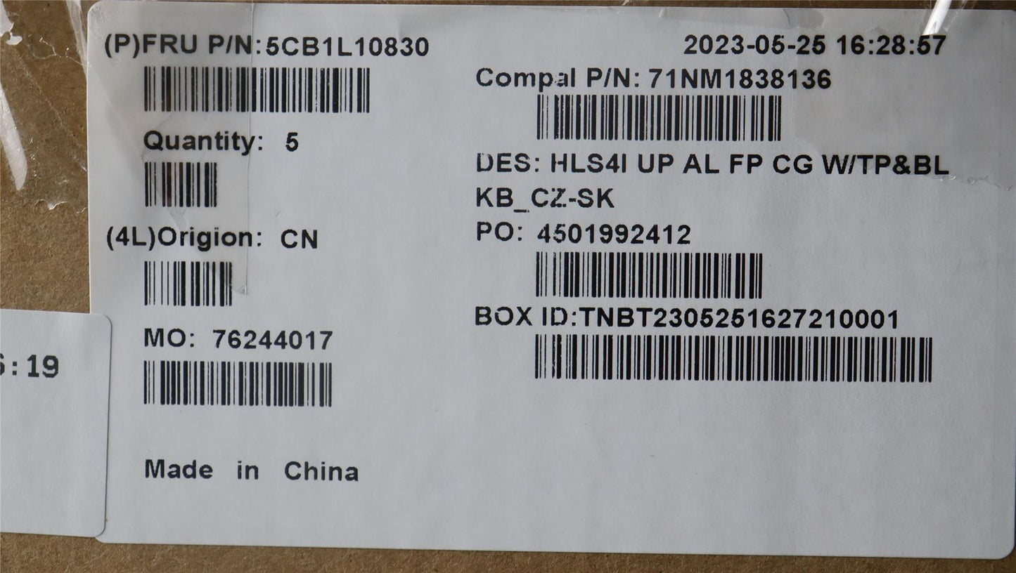 Lenovo IdeaPad 5 14IRL8 5 14ABR8 Palmrest Cover Touchpad Keyboard 5CB1L10830