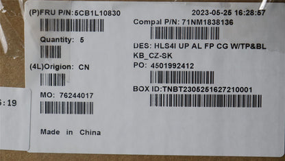 Lenovo IdeaPad 5 14IRL8 5 14ABR8 Palmrest Cover Touchpad Keyboard 5CB1L10830