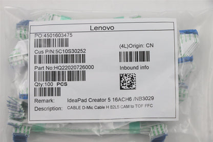 Lenovo D-Mic Cable H 82L5 CAM to TOF FFC 5C10S30252