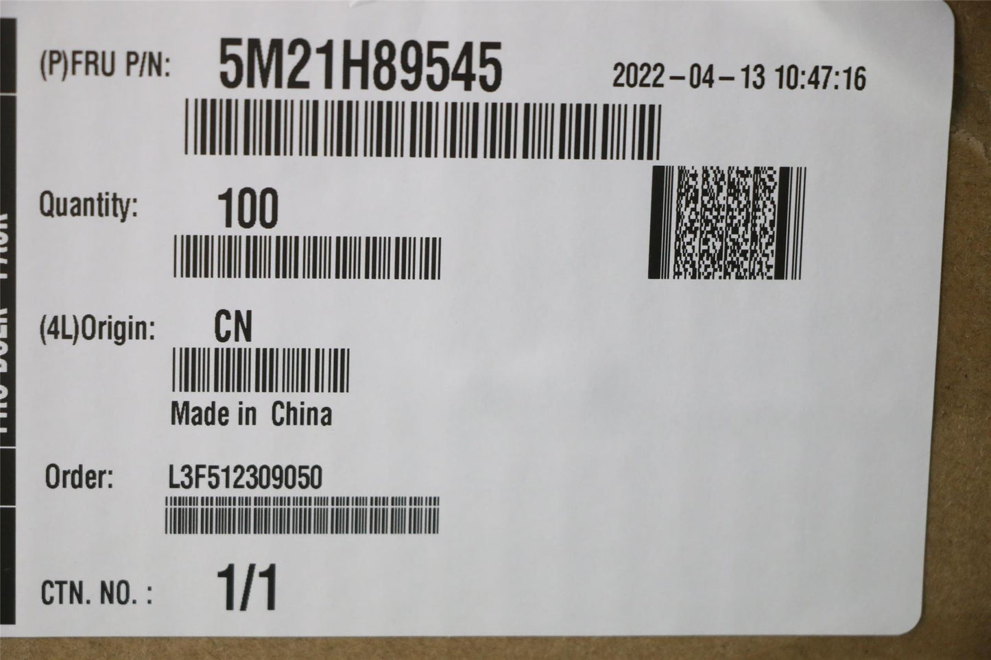 Lenovo MECHANICAL FT590_2280SSD THMpad T14&T15 5M21H89545