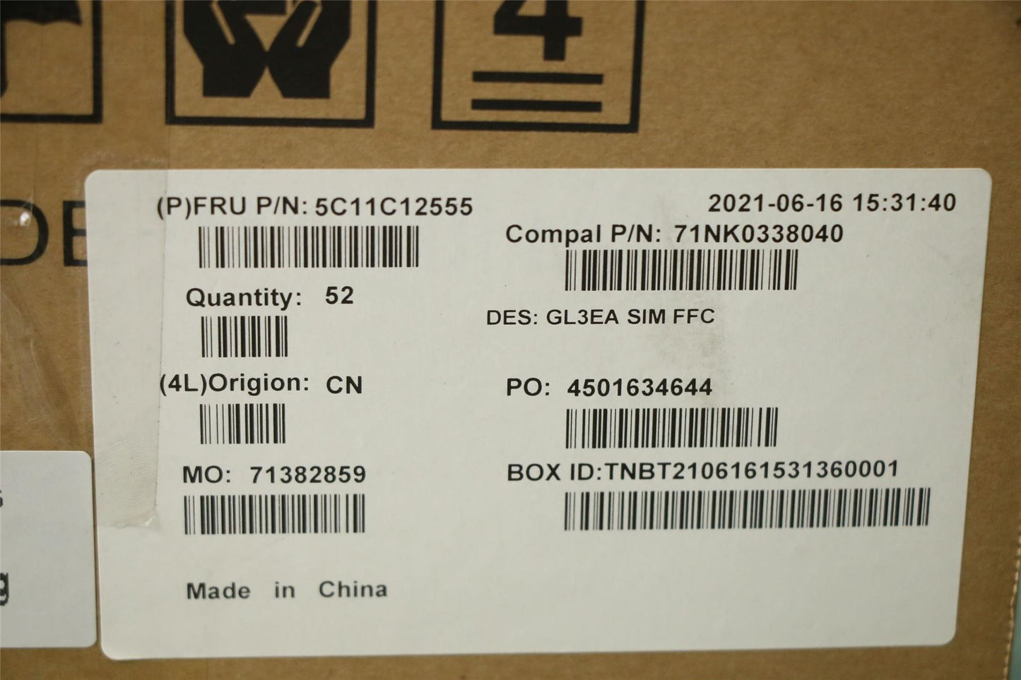 Lenovo FRU CABLE SIM FFC 5C11C12555