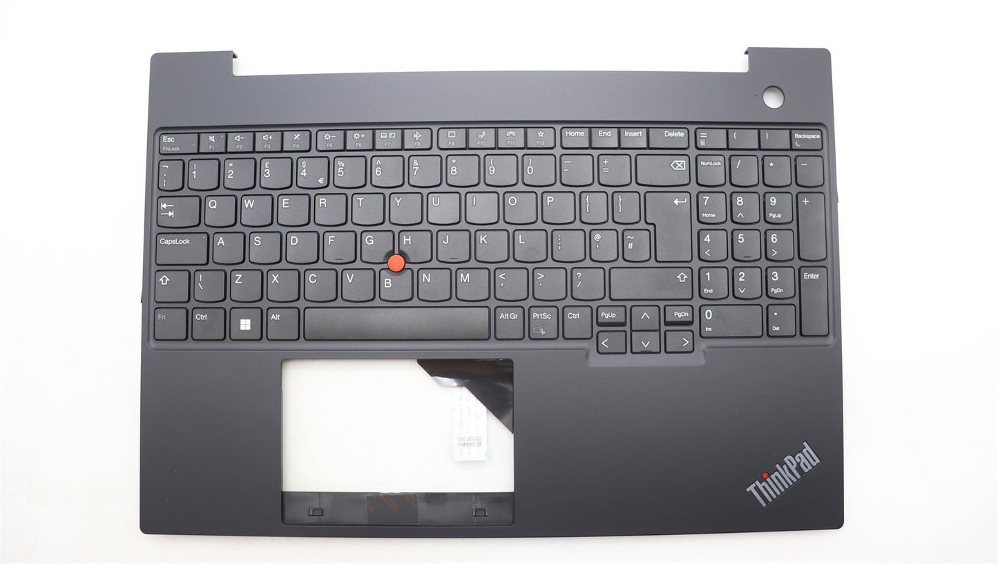 Lenovo ThinkPad E16 Gen 1 Keyboard Palmrest Top Cover UK Europe Black 5M11H94811