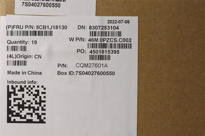 Lenovo FRU D COVER, ASM, CF, TBT 5CB1J18130