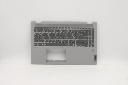 Lenovo Flex 5-15ALC05 Keyboard Palmrest Top Cover German Grey 5CB1B96221