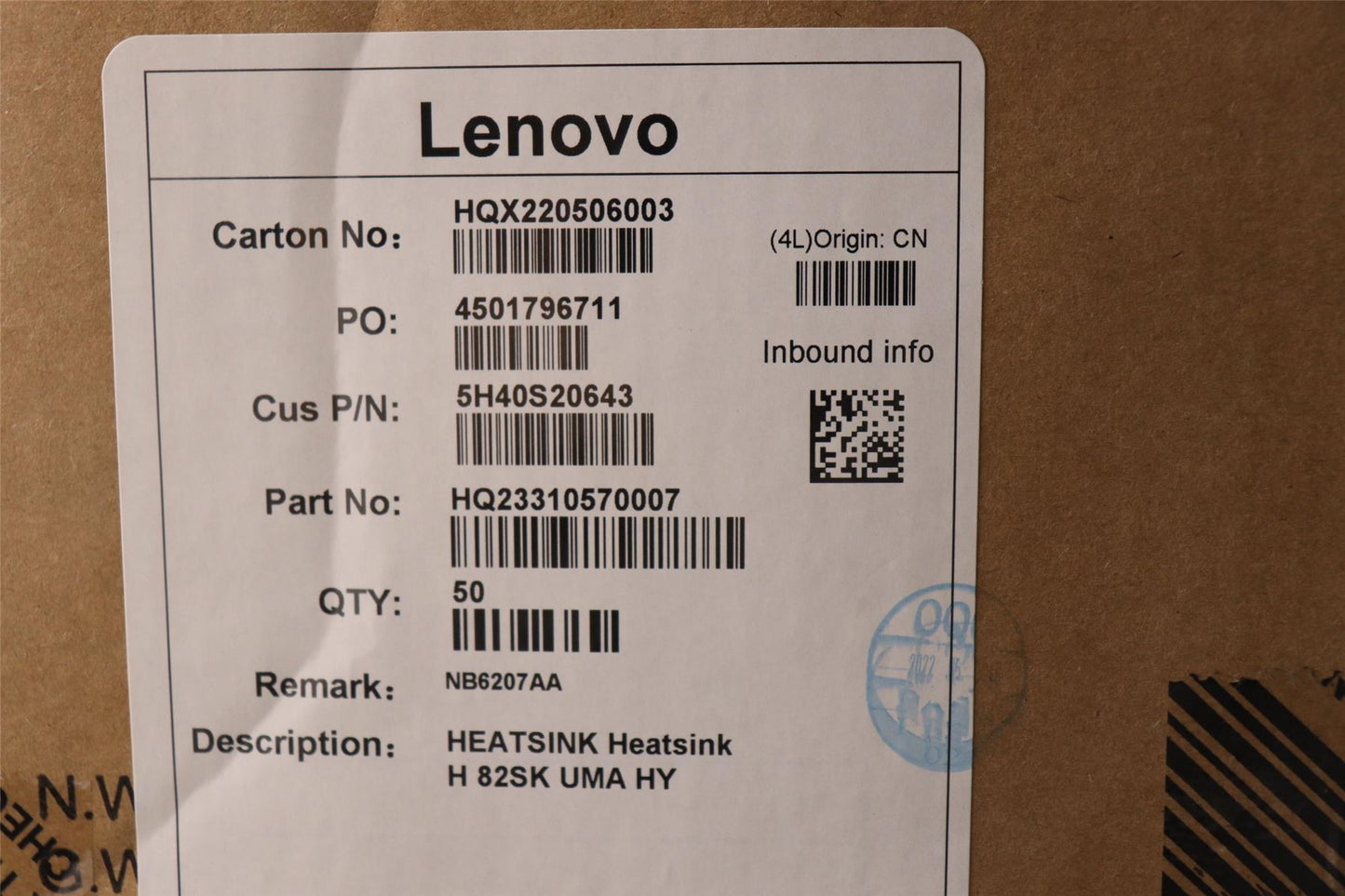 Lenovo Thermal module H 82SK UMA FCN 5H40S20642