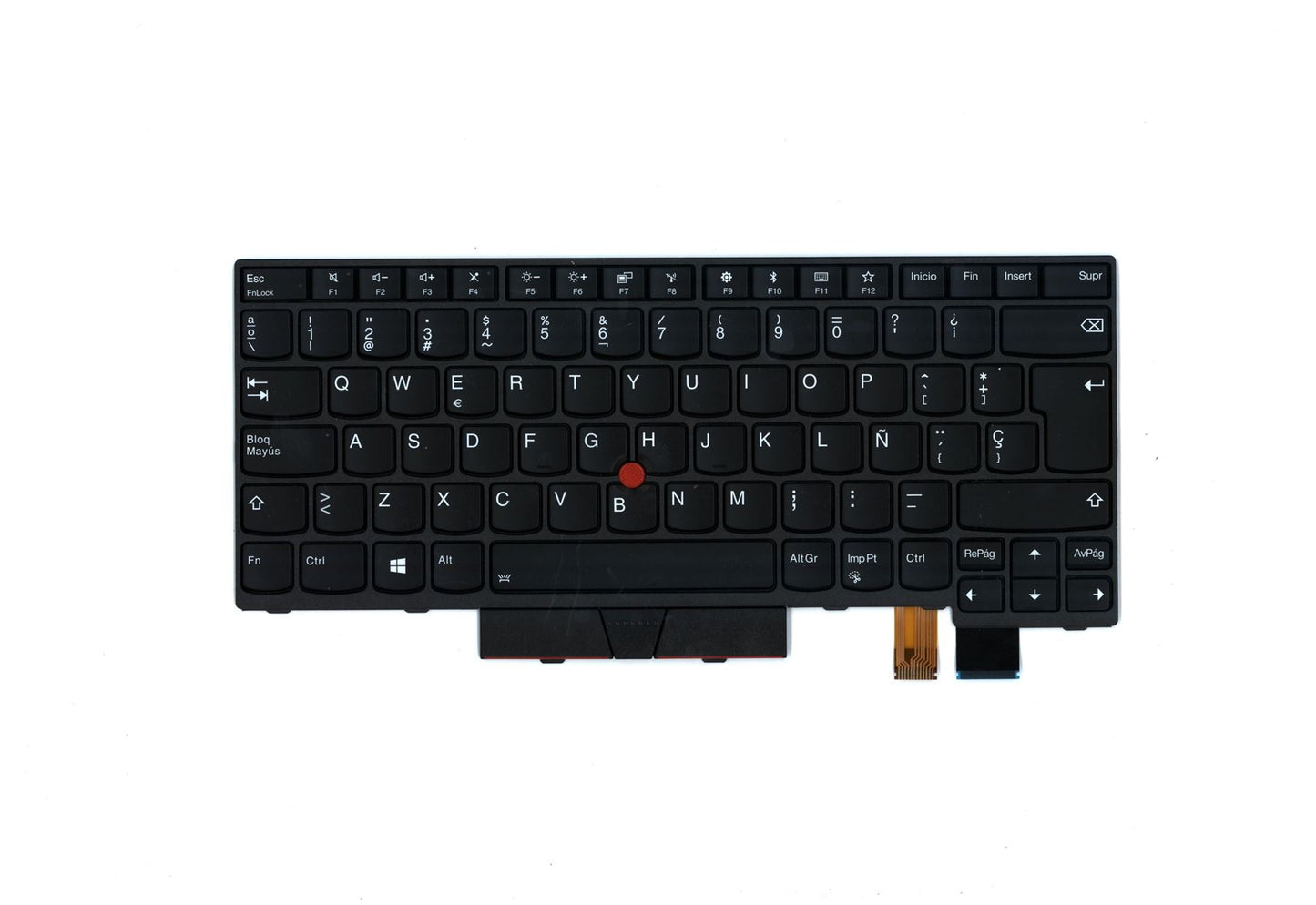 Lenovo ThinkPad T470 A475 Keyboard Spanish Black Backlit 01AX497